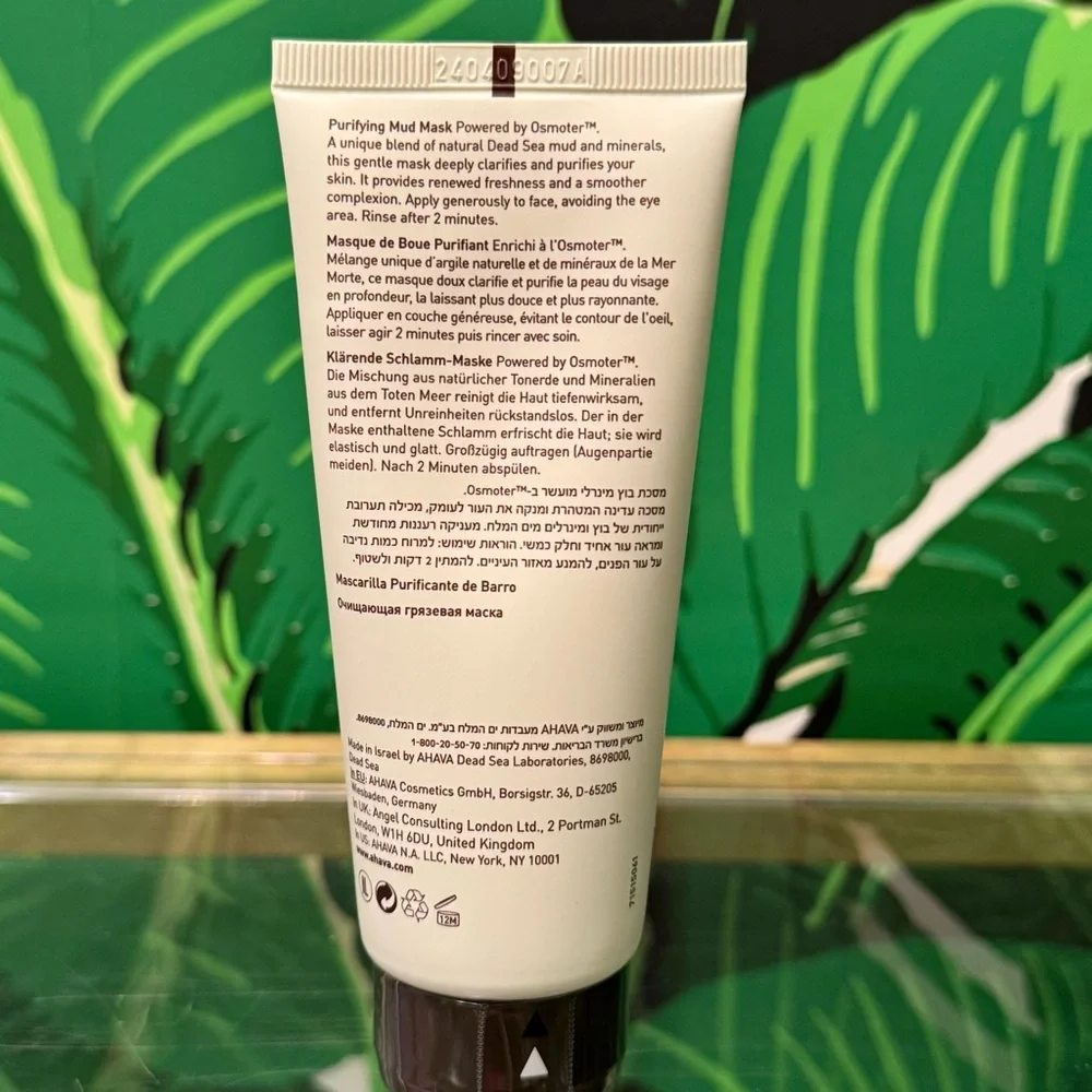 AHAVA Time to Clear Purifying Mud Mask 3.4 oz NWT